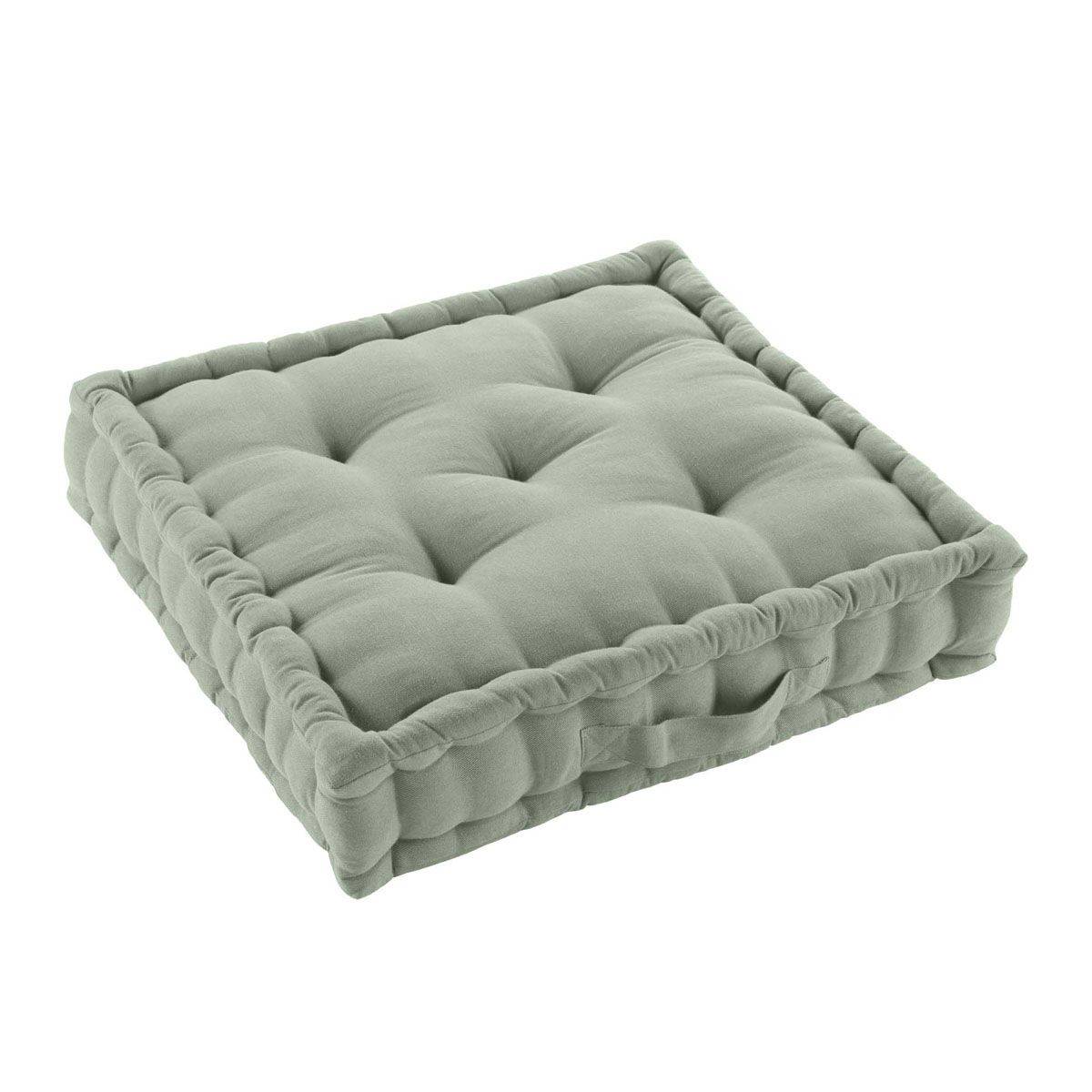 Coussin de Sol "Twily" 50x50cm Sauge - Image 2