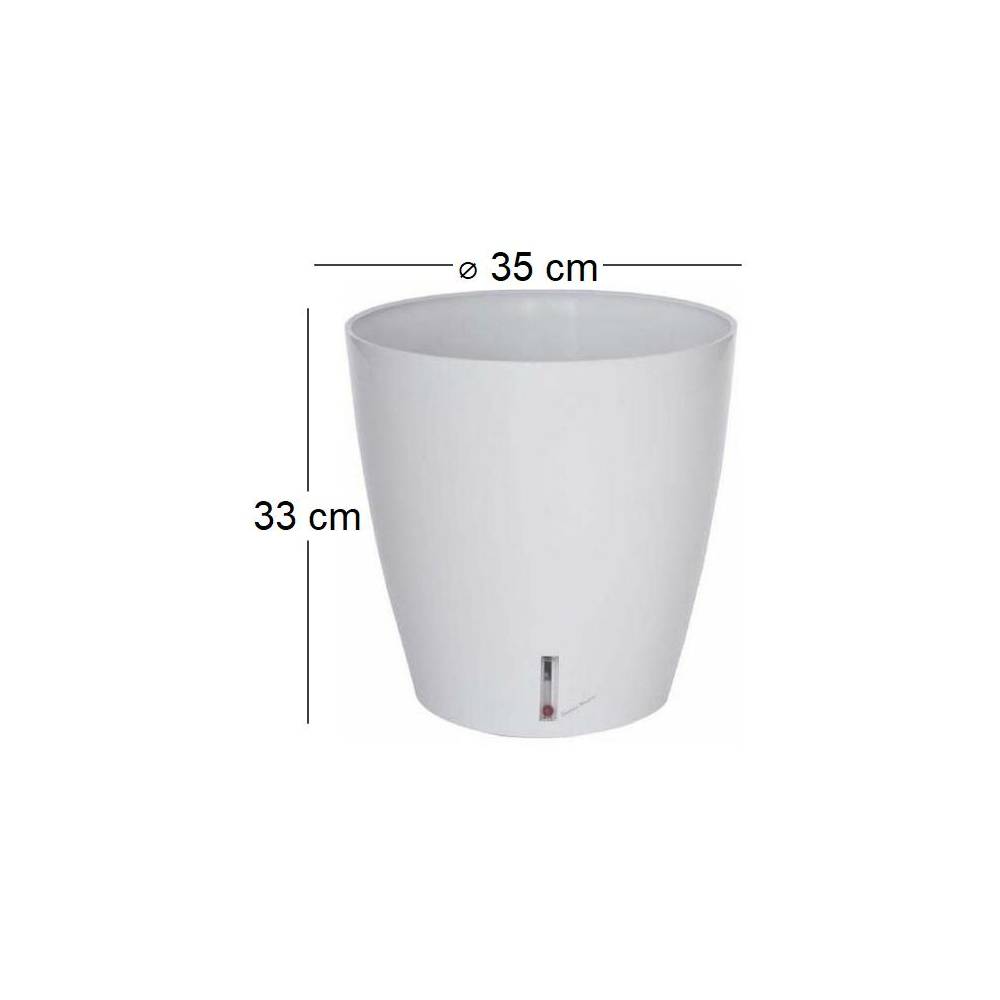 Riviera - Riviera Bac A Réserve D'eau - Rond - ø 36 X H 33 Cm - Blanc - Image 3