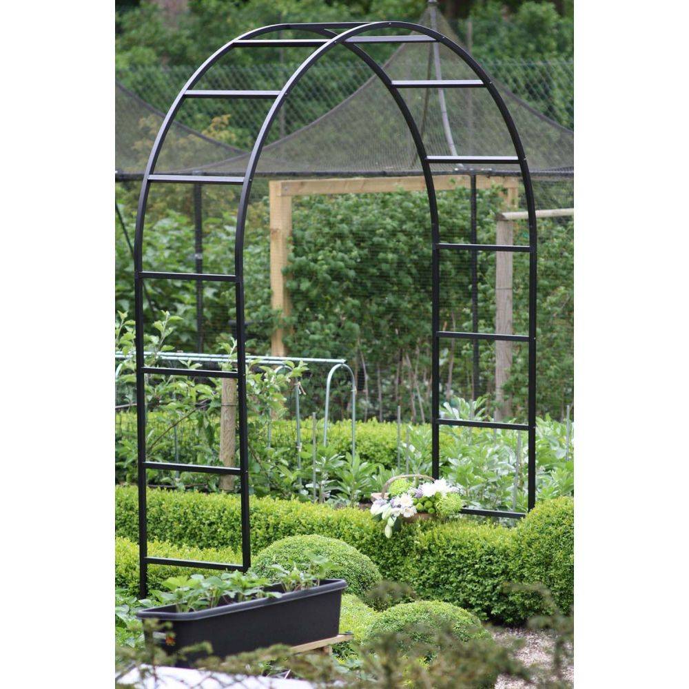 Harrod Horticultural - Grande arche de jardin en acier galvanisé Roman - Image 4