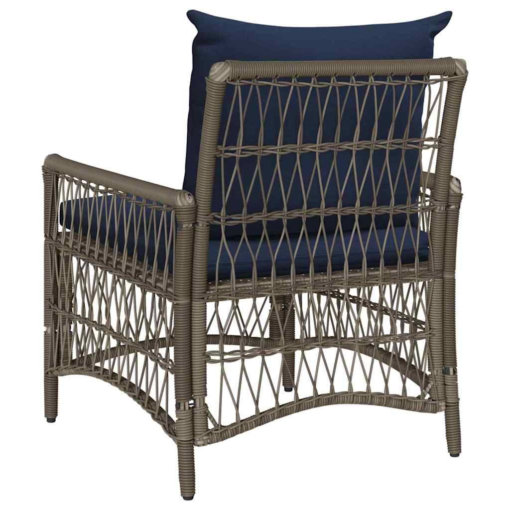 Maison Chic - Chaise De Jardin - Fauteuil De Jardin Gris 60 x 70 x 78cm polyrotin - Image 5