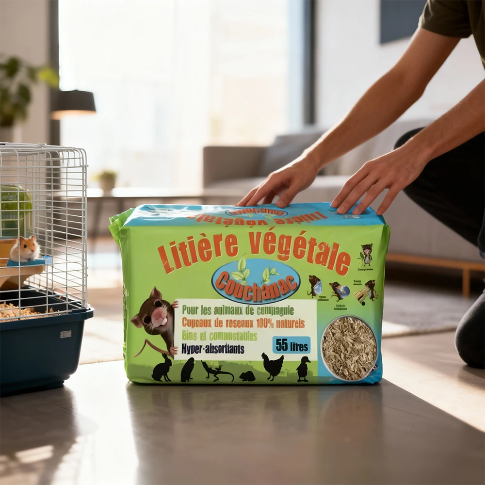 Autre - Litière Végétale pour Lapins et Petits Animaux - Couchanac® (Sac de 20L) - Image 2