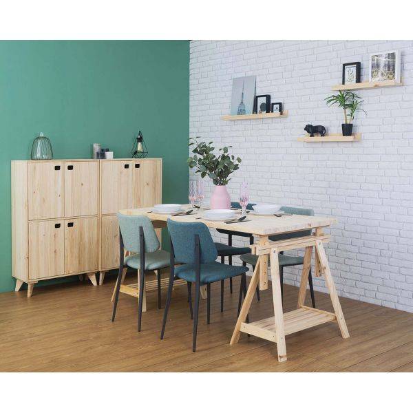 Plateau de table en pin 160 x 80 cm Kit Line Astigarraga - Image 8