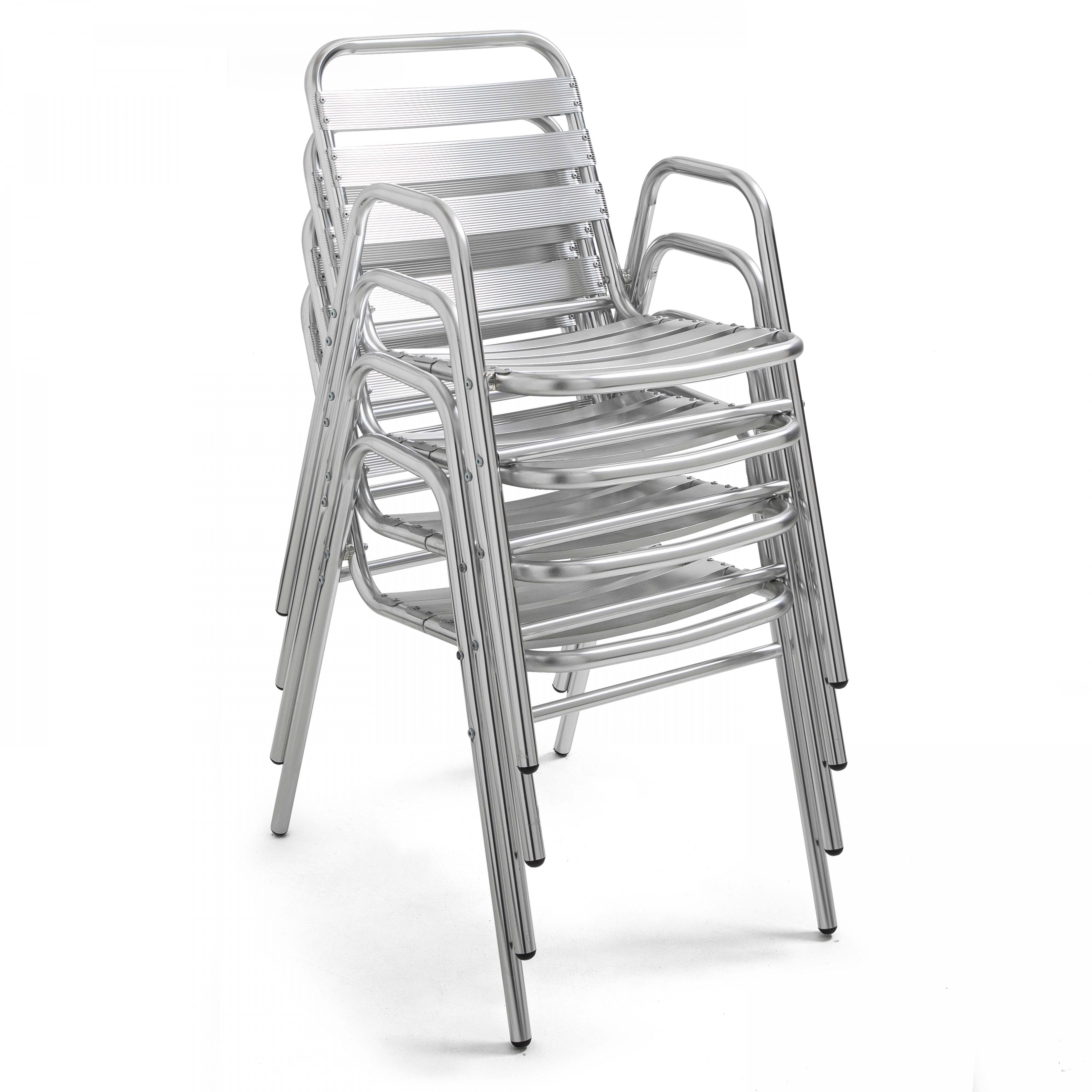Oviala - Table de jardin carrée en aluminium et 2 fauteuils Nothing Hill - Oviala - Image 6