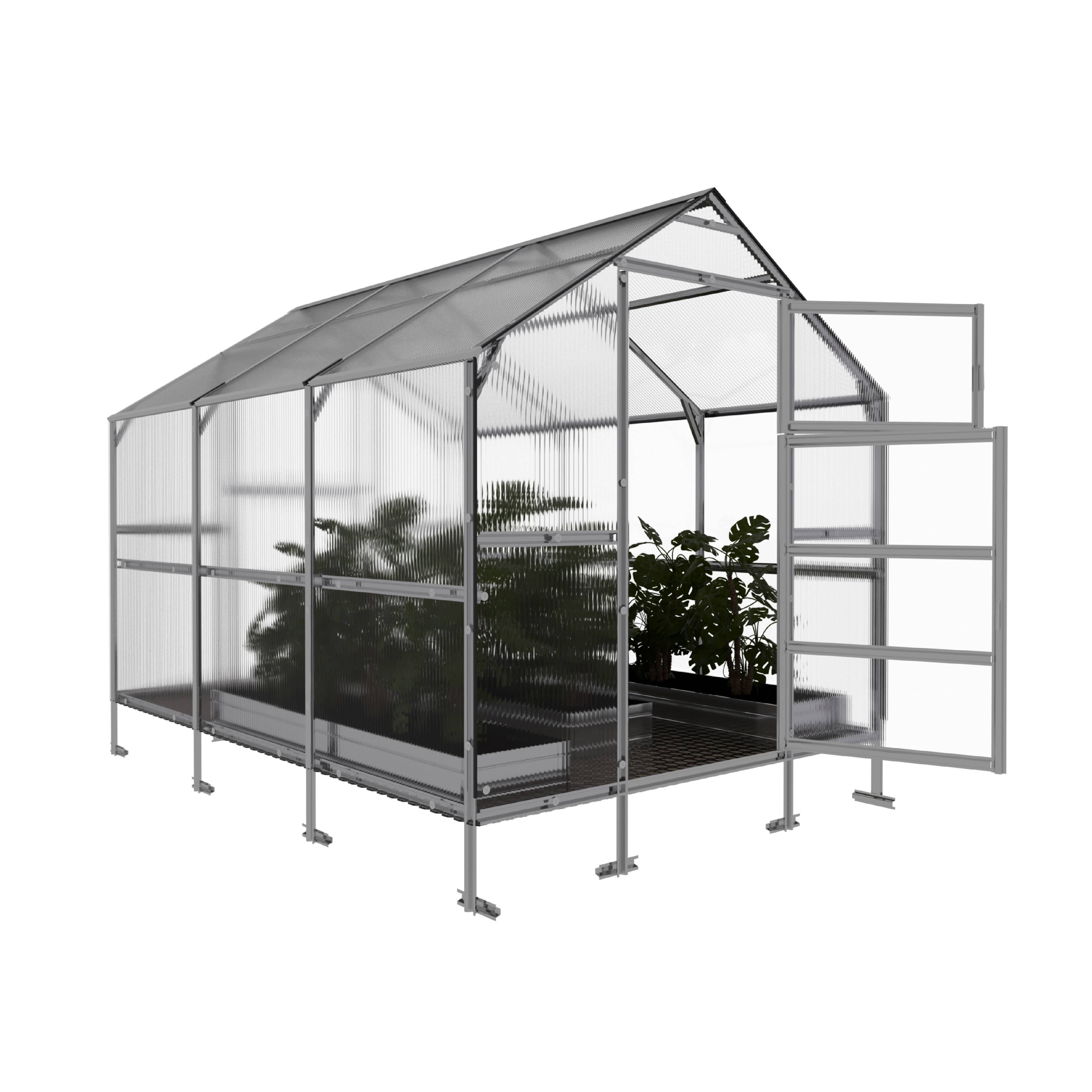 Serre KLASIKA BERNARD 2,35 x 3 m (7,05 m²), 4 mm avec revêtement en polycarbonate - Image 4