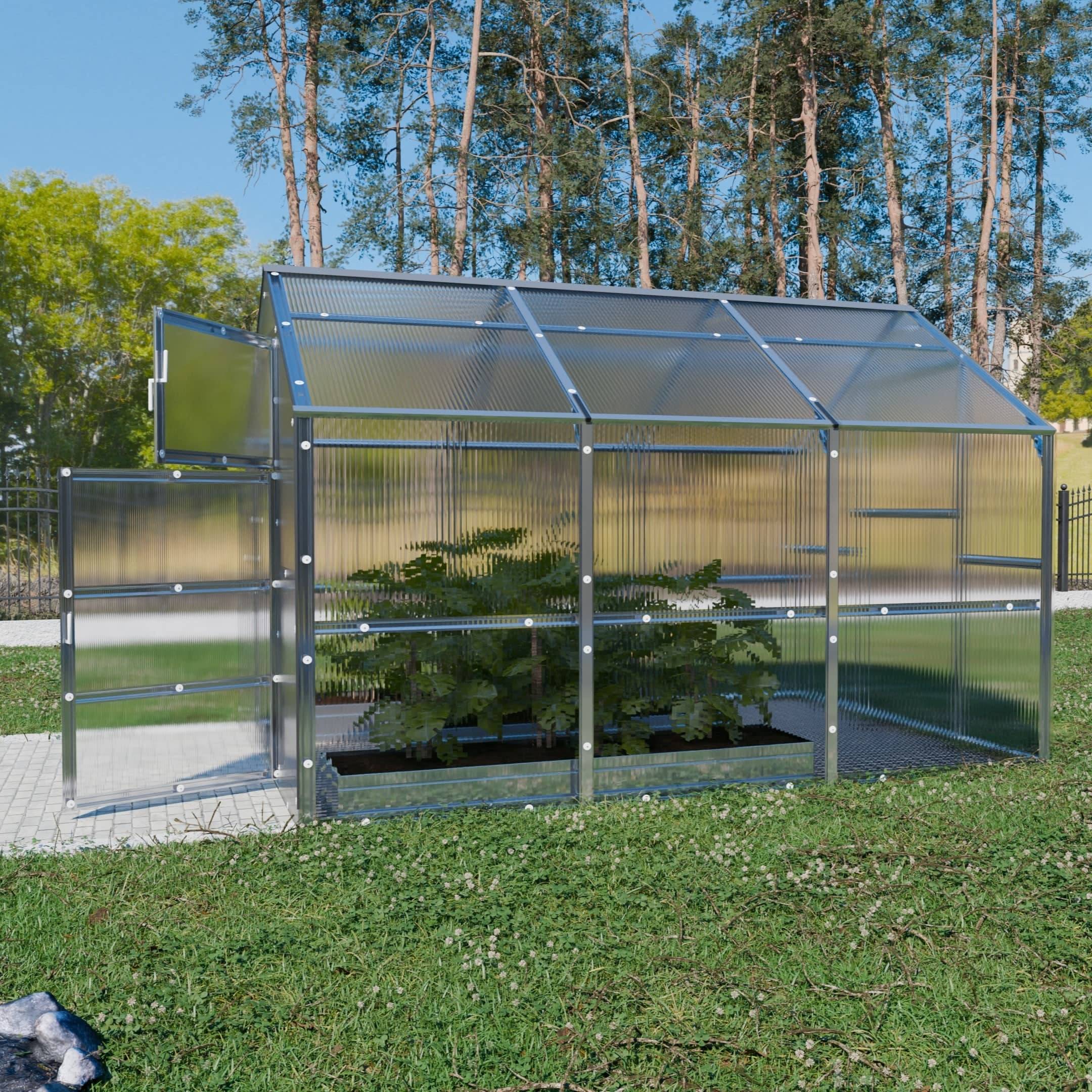 Serre KLASIKA BERNARD 2,35 x 3 m (7,05 m²), 4 mm avec revêtement en polycarbonate - Image 2