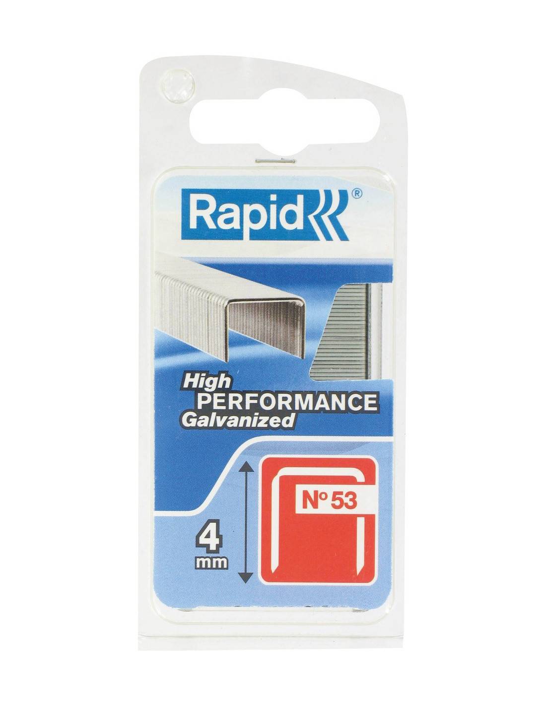 Rapid - Agrafes Rapid N.53 4mm Agrafes Galvanisées Type 53 - Rapid