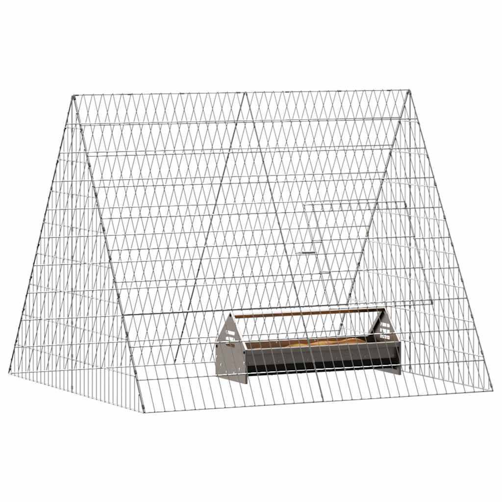 Vidaxl - Cage à poules Argent 110 x 100 x 85 cm Acier galvanisé vidaXL 3394436 - Image 4