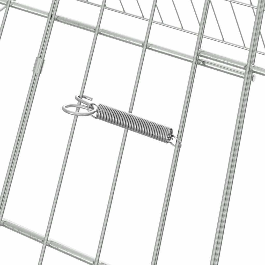 Vidaxl - Cage à poules Argent 110 x 100 x 85 cm Acier galvanisé vidaXL 3394436 - Image 9
