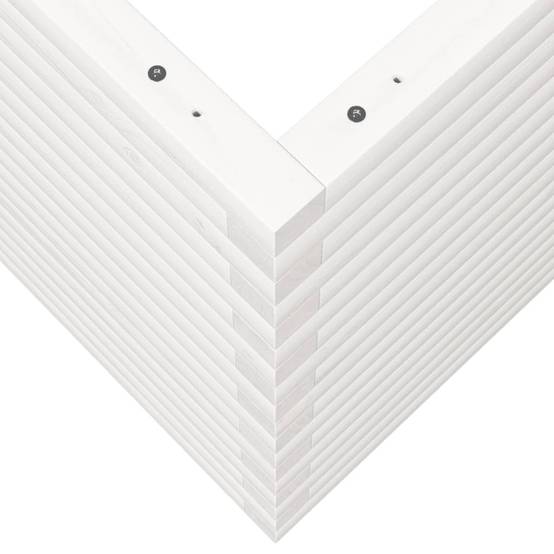 Très grande jardinière haute 70cm en bois de pin massif Blanc – ComfortXL Outdoor Living - Image 8