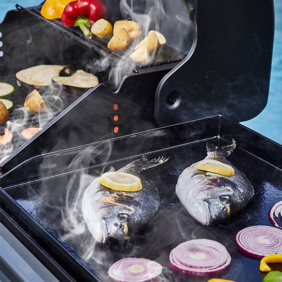 Plancha gaz & barbecue charbon Bi-Energy XL Brasero 3 brûleurs + 1 latéral 60x42 cm 12,95 kW – Brasero - Image 7
