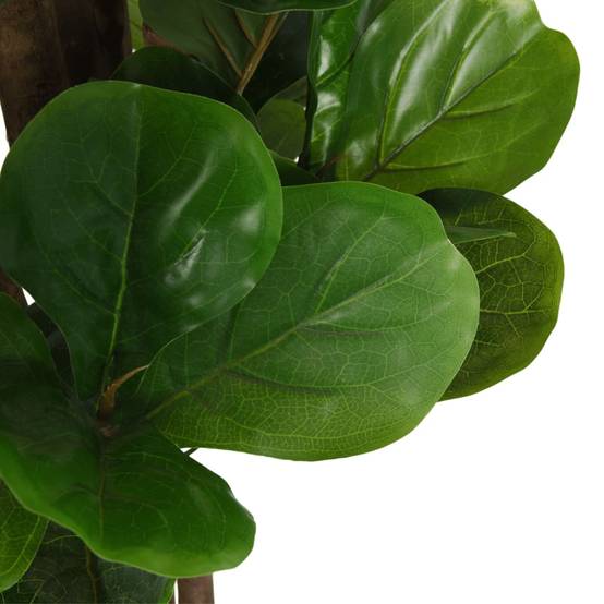 Ficus lyrata artificiel bois et PEVA vert 80 cm - PANGIVO - Image 3