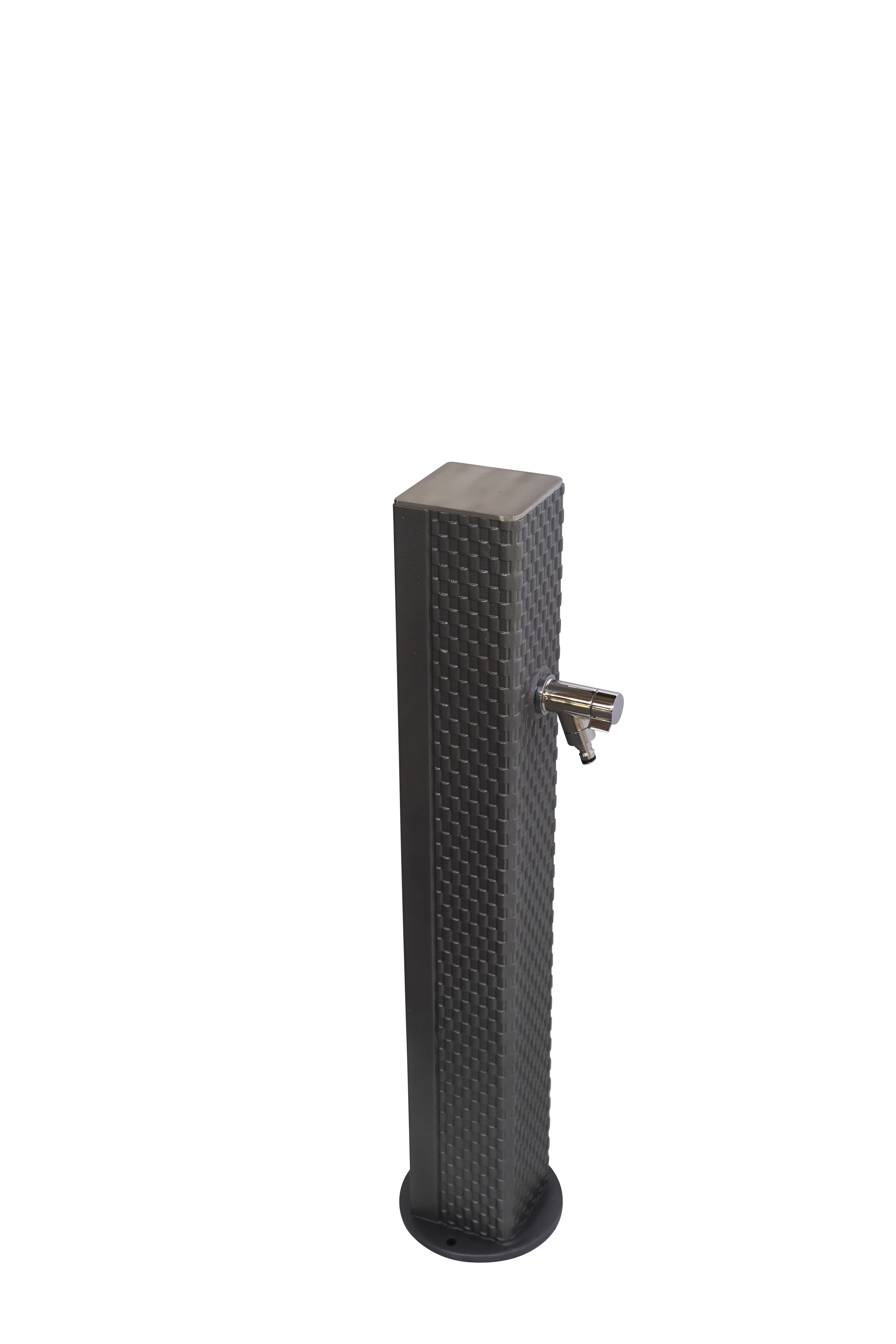 Fontaine borne pixel sans vasque gris 4111 avec robinet rounded Dommartin H. 92cm X L. 20cm - Image 2