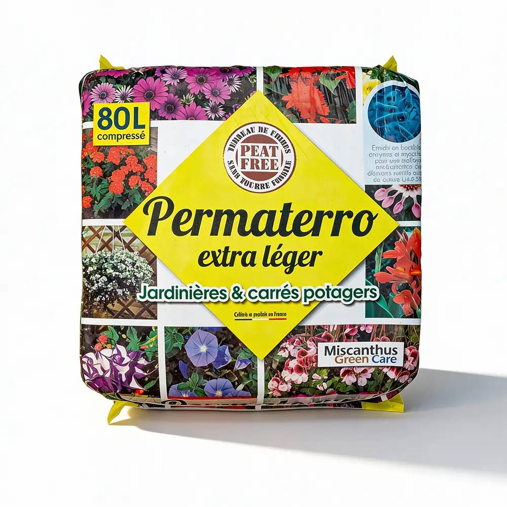 Autre - Terreau Universel de Fibre de Roseaux et Coco pour Jardinières et Carrés Potagers - Permaterro Extra Léger (Sac de 80L) - Image 1