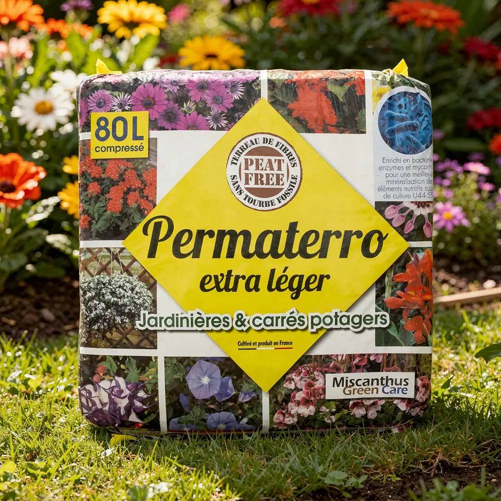 Autre - Terreau Universel de Fibre de Roseaux et Coco pour Jardinières et Carrés Potagers - Permaterro Extra Léger (Sac de 80L) - Image 2