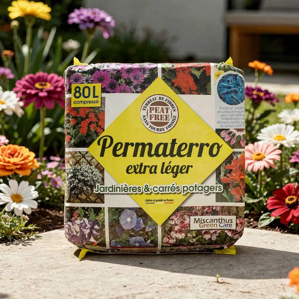 Autre - Terreau Universel de Fibre de Roseaux et Coco pour Jardinières et Carrés Potagers - Permaterro Extra Léger (Sac de 80L) - Image 3