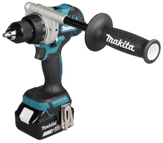Perceuse-visseuse sans fil 18V - MAKITA -avec 2 batteries 5Ah - chargeur rapide – MAKPAC - DDF492RTJ - Image 2