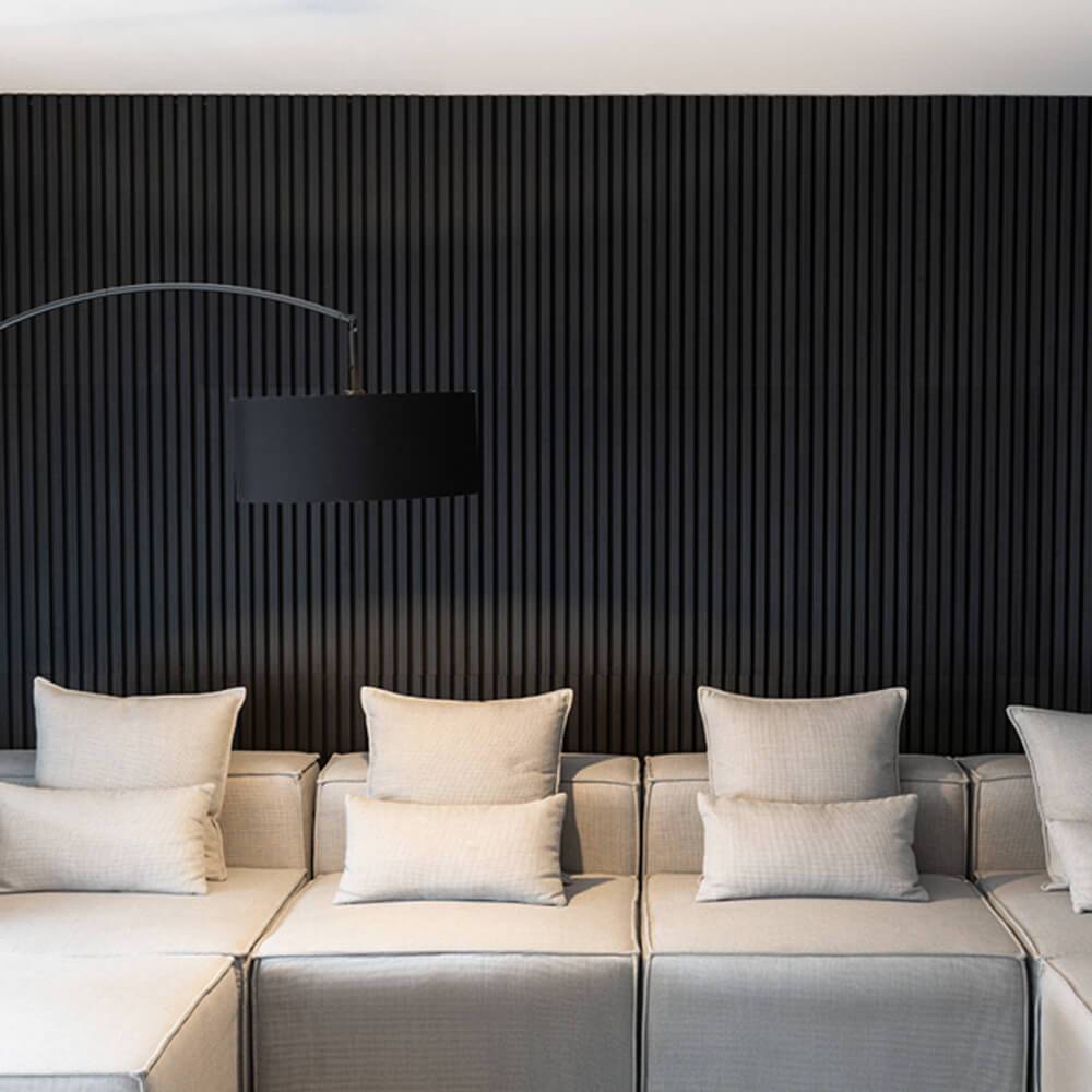 Home Deluxe - HOME DELUXE - Panneau acoustique SONIC Black Oak - 12 panneaux, bois MDF, feutre polyester, pouvant être placés les uns au-dessus des autres et les - Image 1