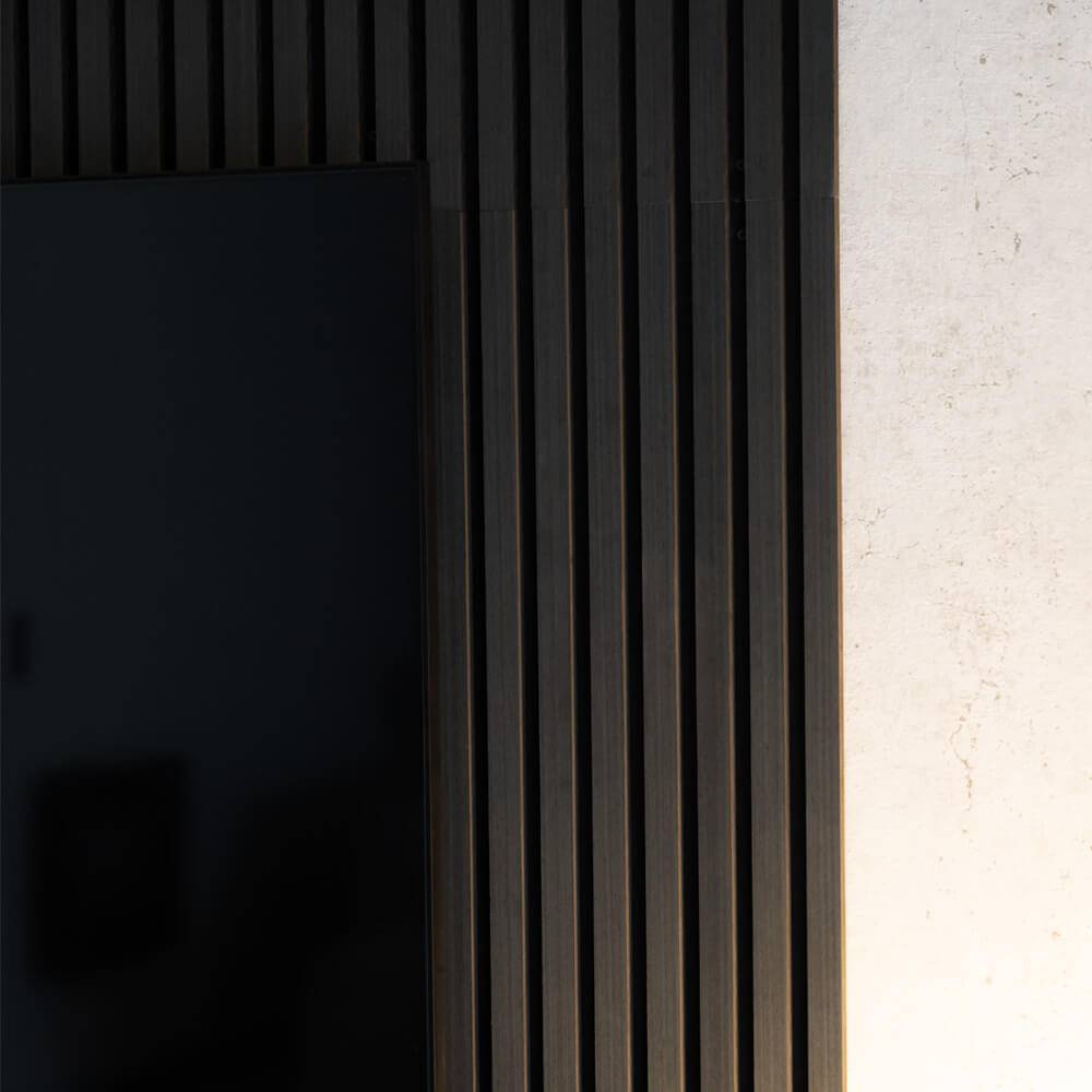 Home Deluxe - HOME DELUXE - Panneau acoustique SONIC Black Oak - 12 panneaux, bois MDF, feutre polyester, pouvant être placés les uns au-dessus des autres et les - Image 5