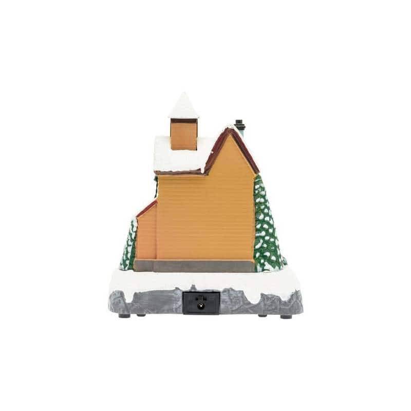 Lotti - Village de noël lumineux animé Père Noël sur échelle et Petit Train Tournant LED Musique Lotti - Image 8