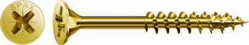 Vis SPAX YELLOX Pozidrive - Ø4 x 45 mm - Tête fraisée - Filetage Total Boite de 500 - 1081020400455 - Image 4