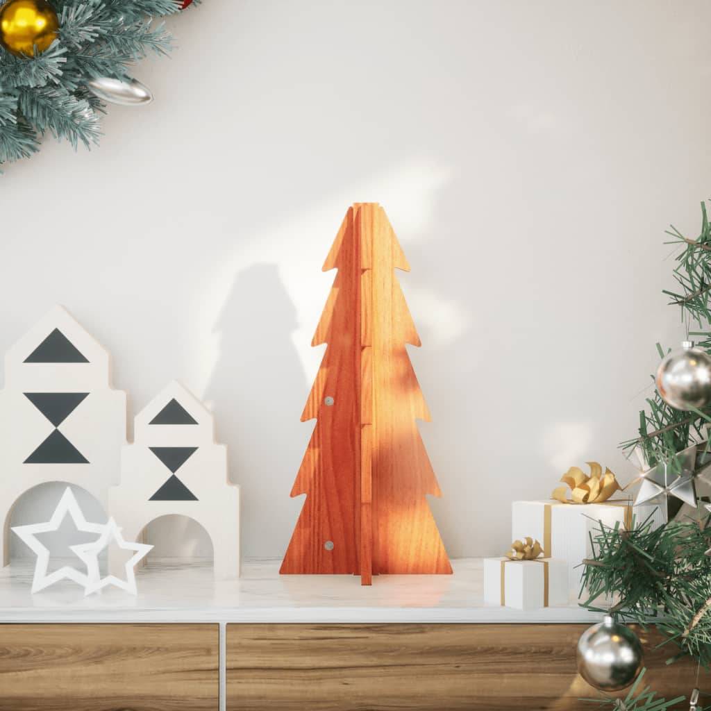 Petit Sapin de Noël en Bois Rustique à Poser Décoration Intérieur 49 cm – ComfortXL Outdoor Living - Image 1