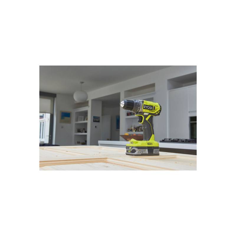 Ryobi - Pack RYOBI - Perceuse Visseuse R18DD2-220S - 18V One Plus - 2 batteries 2,0Ah - chargeur - Coffret antichocs empilable 38 accessoires - porte embouts - Image 3