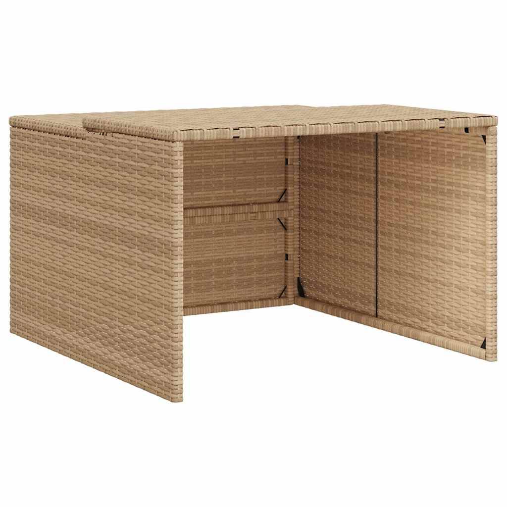 Vidaxl - Garage pour robot tondeuse beige 86x90x52/57 cm résine tressée vidaXL 365407 - Image 2
