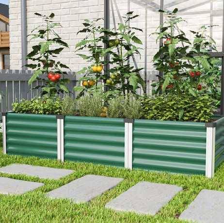 Vitavia - Carré potager Linus IN-OUT S – bac Zincalume®, Couleur Granit/Aluminium - Image 5