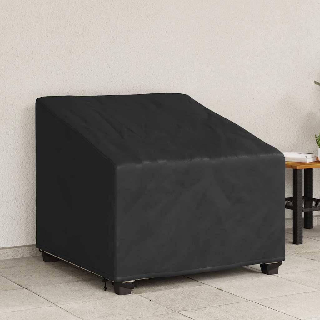 Bâche de Protection Fauteuil Extérieur Tissu 420D Imperméable et Anti-Déchirure Noir 90x90x75 cm – ComfortXL Outdoor Living - Image 1