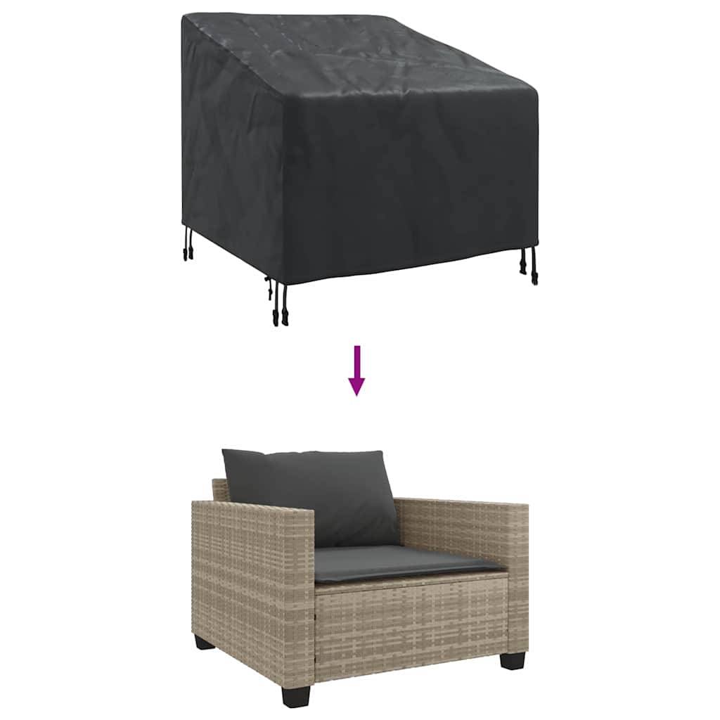 Bâche de Protection Fauteuil Extérieur Tissu 420D Imperméable et Anti-Déchirure Noir 90x90x75 cm – ComfortXL Outdoor Living - Image 5
