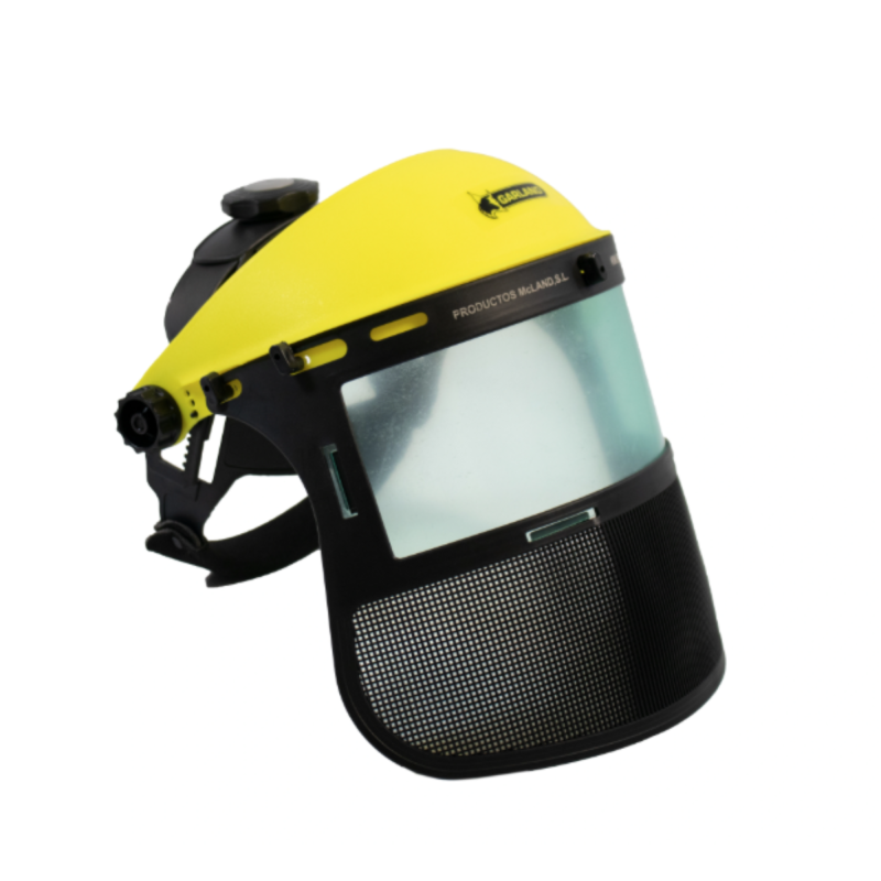Visière de protection intégrale polycarbonate avec grille Garland - Taille - Réglable