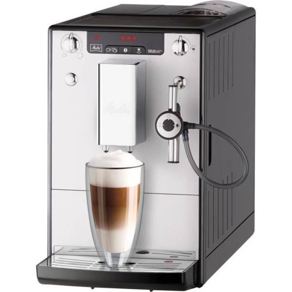 Machine a café expresso avec broyeur MELITTA Solo & Perfect Milk E957-203 - Argent - 15 bars - 1400 Watts - Image 1