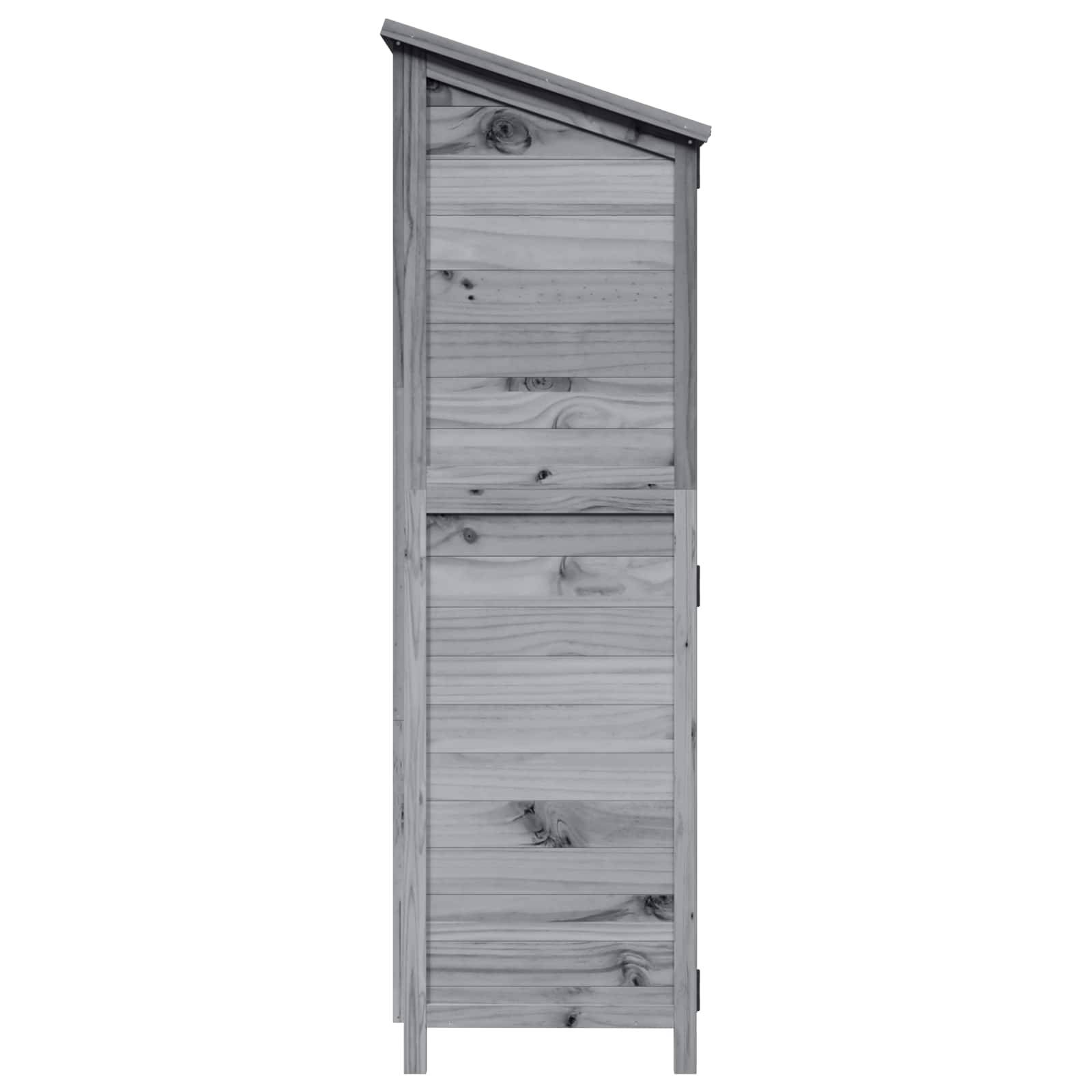 PANGIVO - Abri de jardin bois de sapin gris 106 x 56 x 176.5 cm, poids:28kg - PANGIVO - Image 6