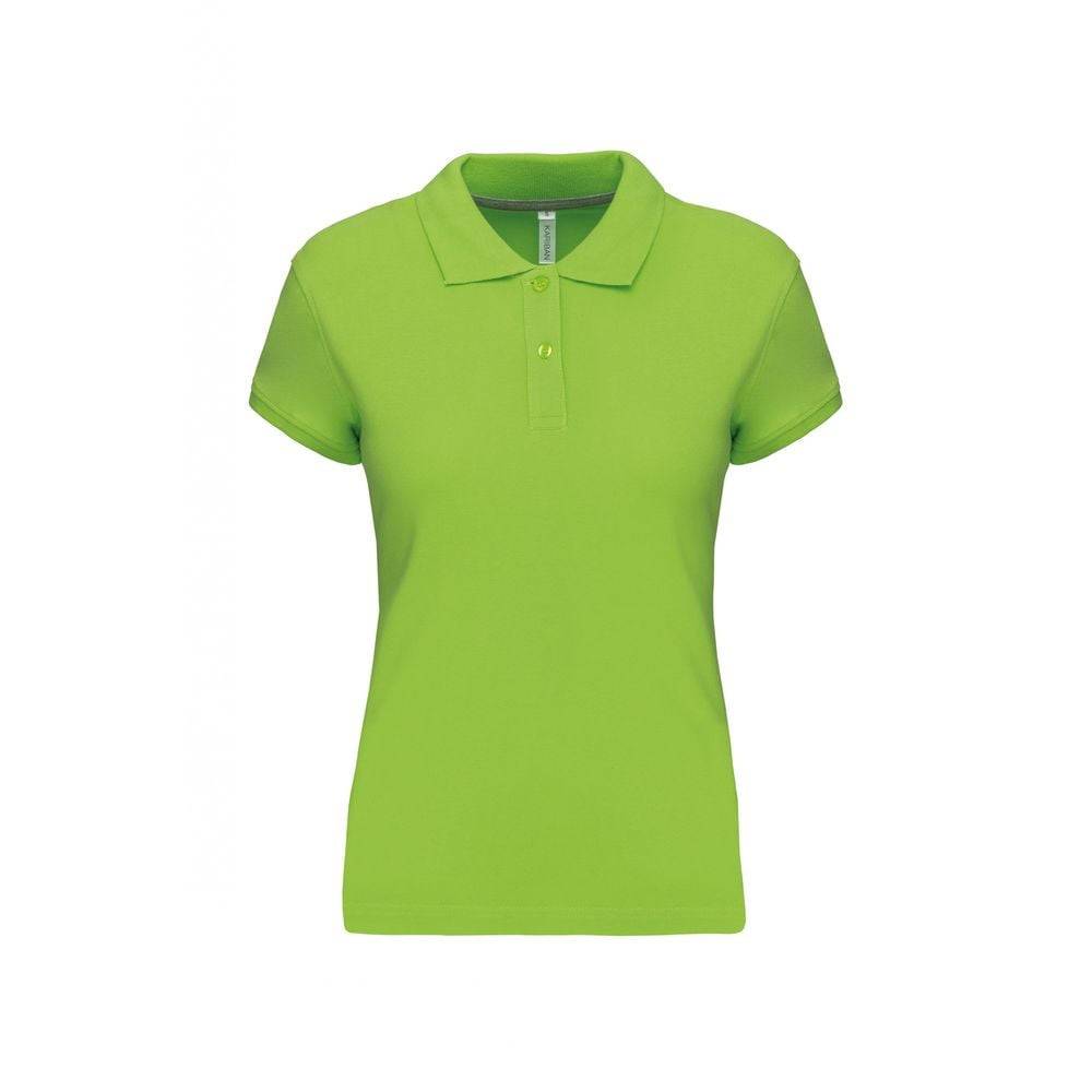 Polo de travail femme Kariban 100% coton Vert Citron S - Image 1