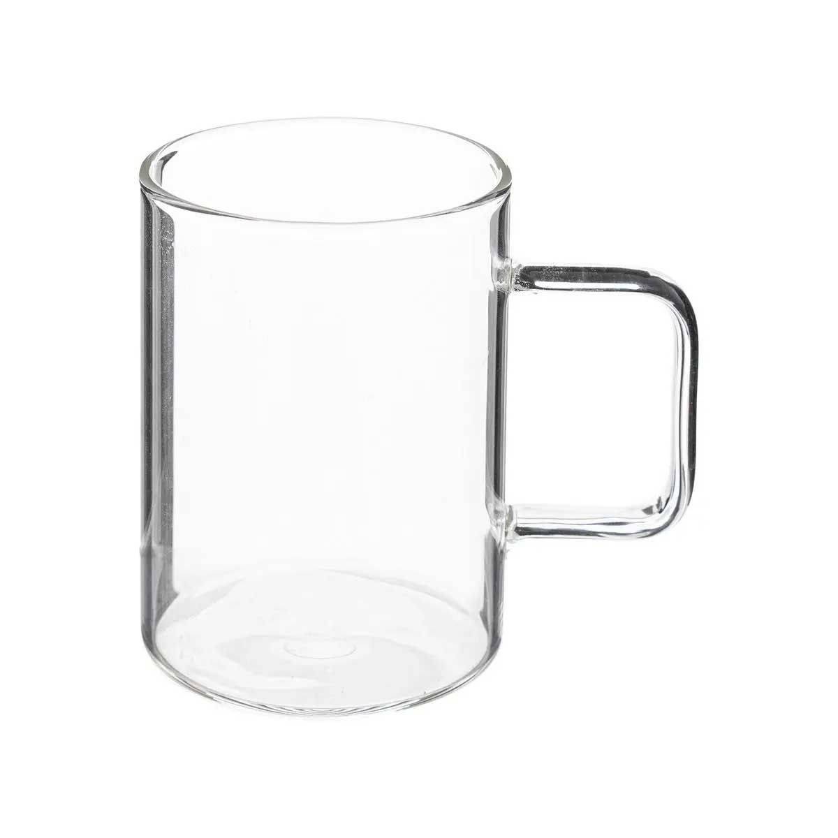 Lot de 6 Mugs en Verre "Mia" 45cl Transparent - Image 2