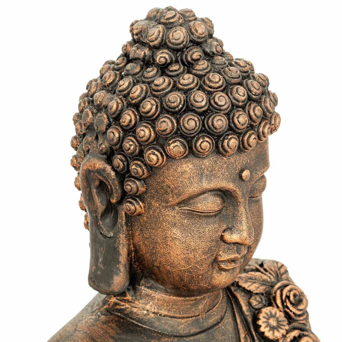 Statue décorative Bouddha en magnésie Bronze H 53 cm - Image 2
