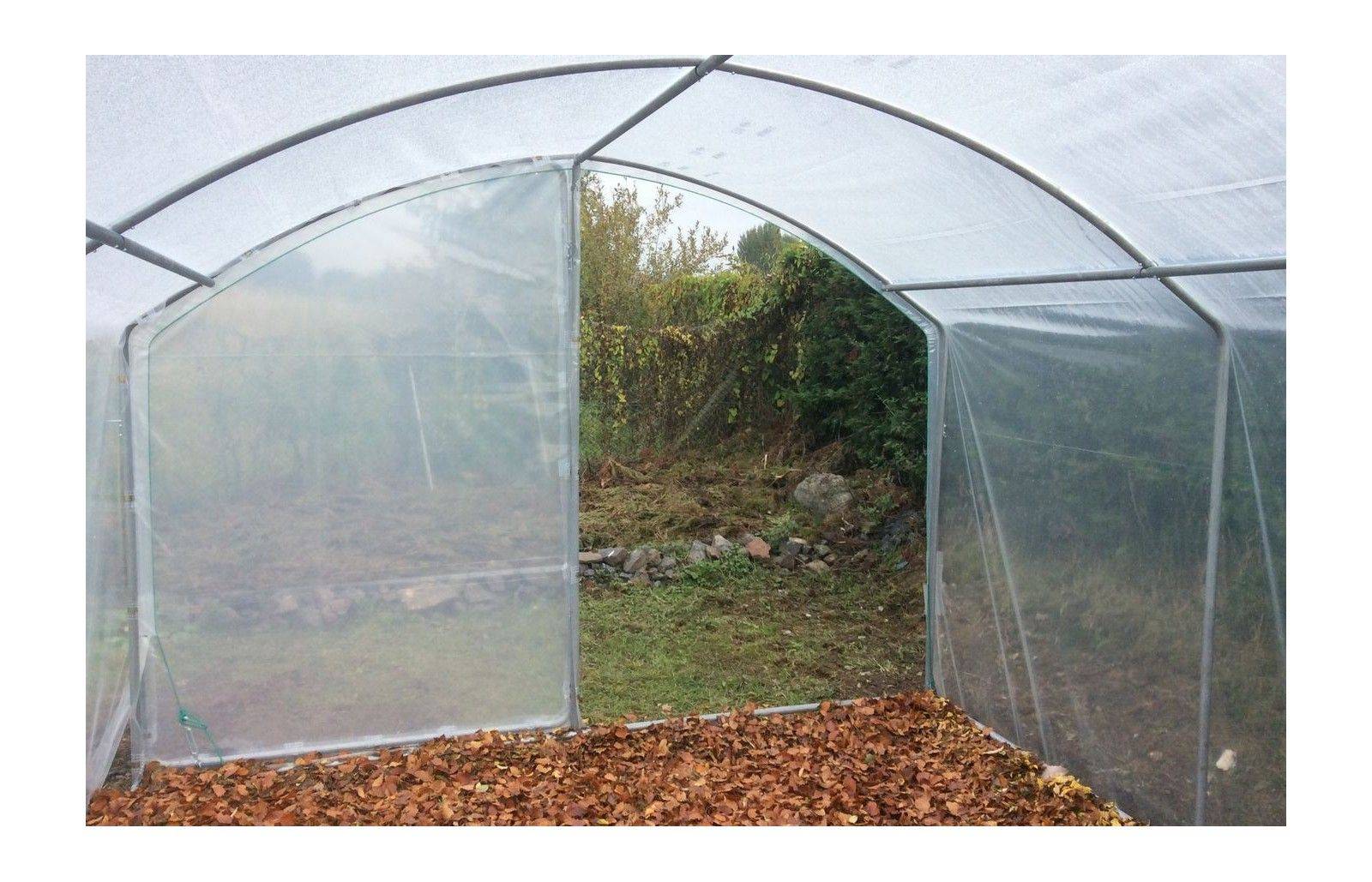 Serre tunnel de jardin - 9m² -  3 x 3 m - pieds droits - haute résistance à petit prix - LES SERRES TONNEAU - Image 8