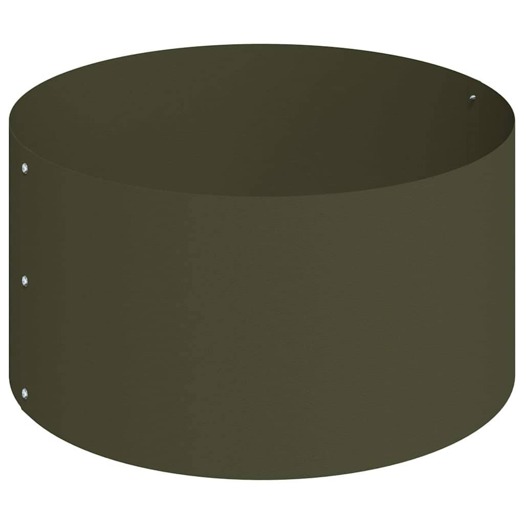 ComfortXL - Cache-pot carré en acier design moderne pour jardin et balcon Vert Olive – ComfortXL Outdoor Living - Image 7