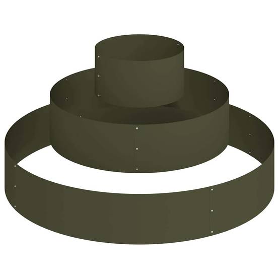 ComfortXL - Cache-pot carré en acier design moderne pour jardin et balcon Vert Olive – ComfortXL Outdoor Living - Image 2