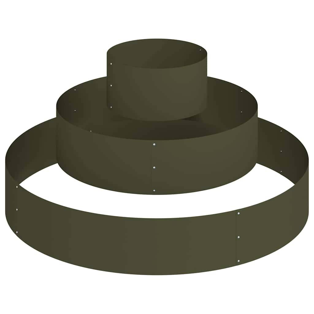 ComfortXL - Cache-pot carré en acier design moderne pour jardin et balcon Vert Olive – ComfortXL Outdoor Living - Image 2