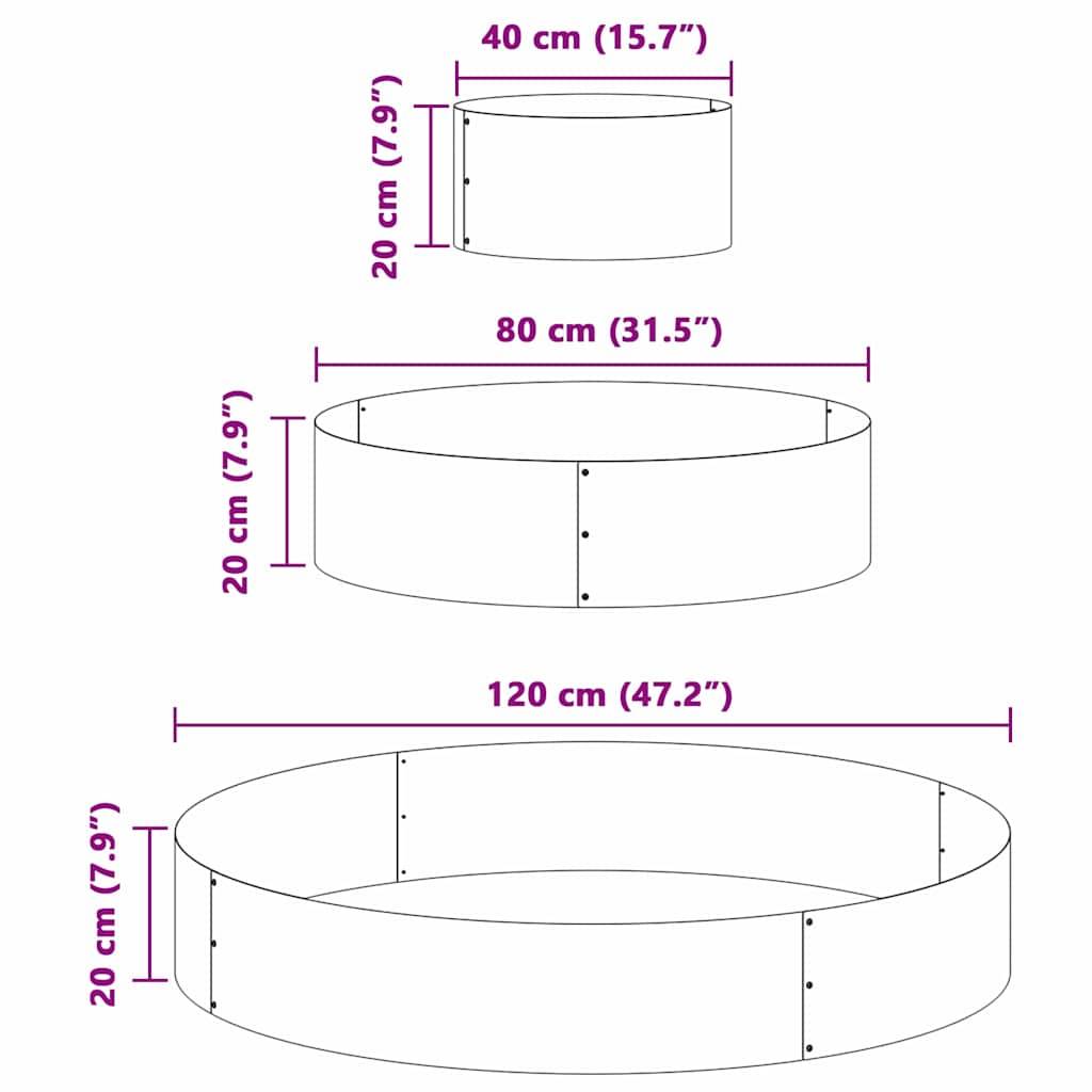 ComfortXL - Cache-pot carré en acier design moderne pour jardin et balcon Vert Olive – ComfortXL Outdoor Living - Image 5