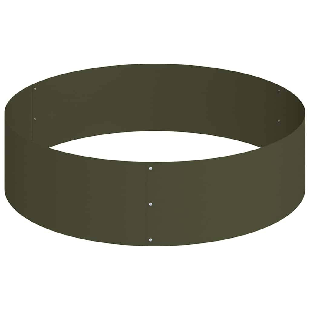 ComfortXL - Cache-pot carré en acier design moderne pour jardin et balcon Vert Olive – ComfortXL Outdoor Living - Image 6