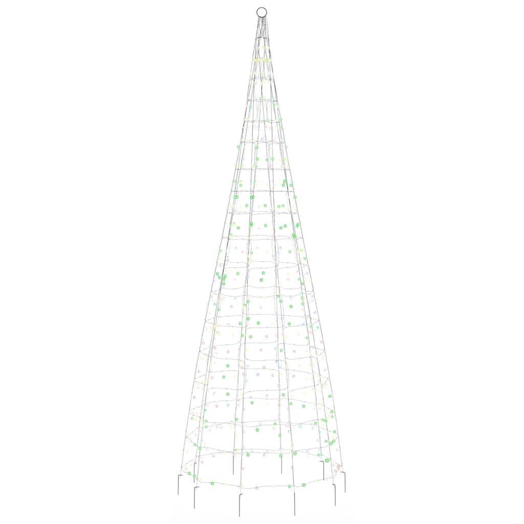Sapin de Noël pour Mât 550 LED Décoration Jardin Extérieur 300cm Coloré – ComfortXL Outdoor Living - Image 4
