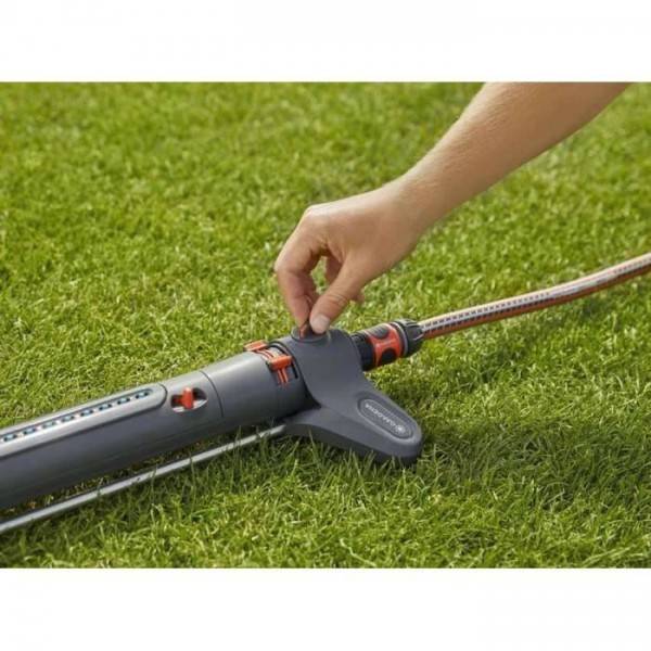 Arroseur  oscillant GARDENA AquaZoom L - Surface 350m² - Portée 21m - Résistant UV et gel - Garantie 5 ans - Image 4