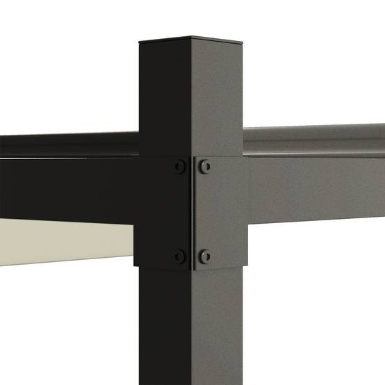 Outsunny - Pergola 3x3m Coulissante Rétractable Fixation Magnétique Tonnelle Abri Soleil UPF30+ Terrasse Patio Polyester 180g/m² Crème - Outsunny - Image 8
