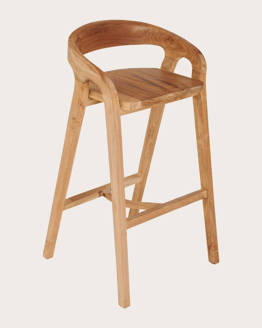 Carisma - Tabouret de bar en teck massif - UNIQKA - Image 3