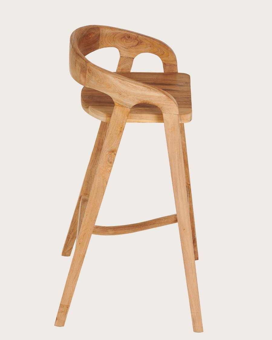 Carisma - Tabouret de bar en teck massif - UNIQKA - Image 4