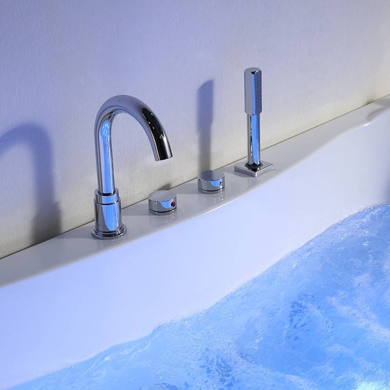Baignoire balnéo asymétrique MARINA 2 places ARCHIPEL® 181x151 - DROITE - Image 4
