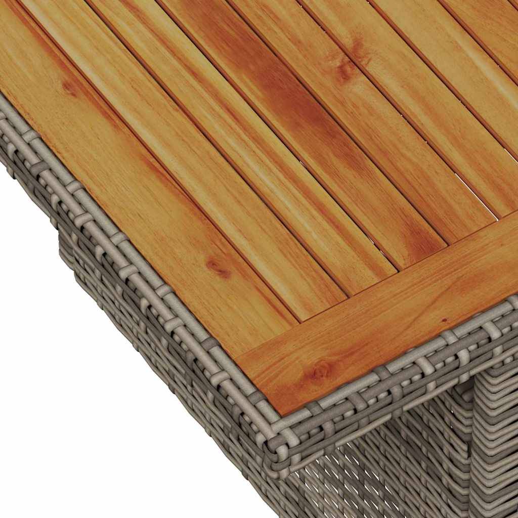 Ensemble canapé extérieur 7 pièces modulable en résine tressée avec stockage Gris – ComfortXL Outdoor Living - Image 9
