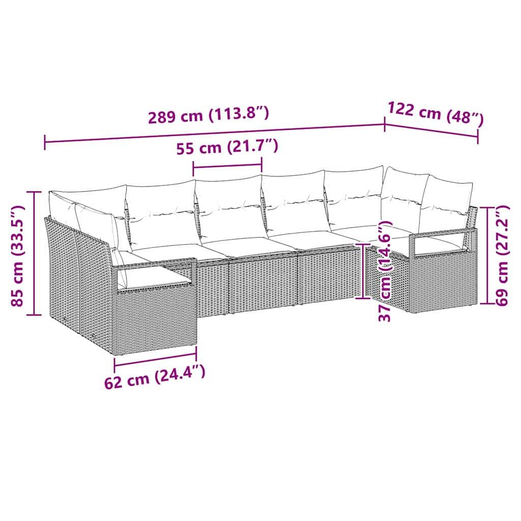 Set Canapés Spacieux 7 Pièces Résine Noire avec Rangements Étanches et Confort – ComfortXL Outdoor Living - Image 5